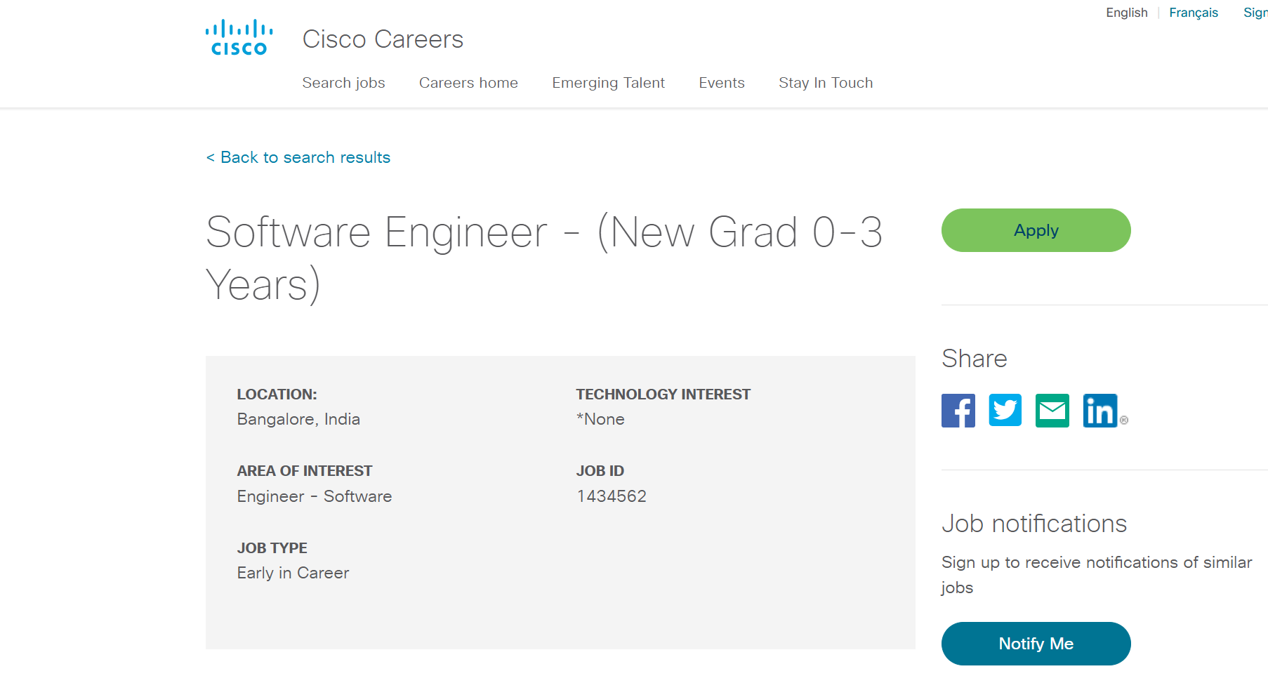 Read more about the article Cisco Off-Campus Drive 2025: Hiring Software Engineer (New Grad 0-3 Years)